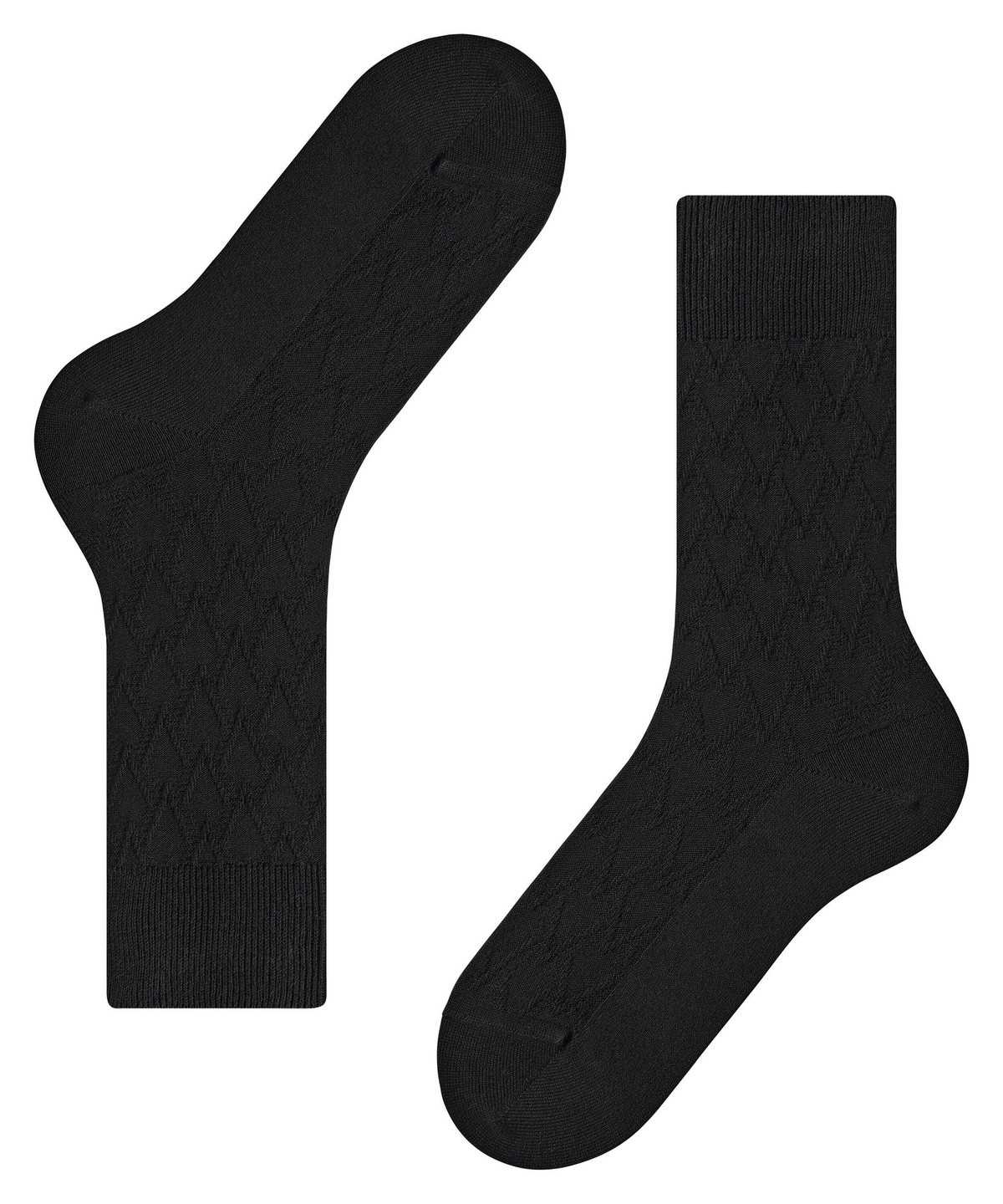 Skarpetki Falke Classic Tale Socks Męskie Czarne | TEFZSN-713