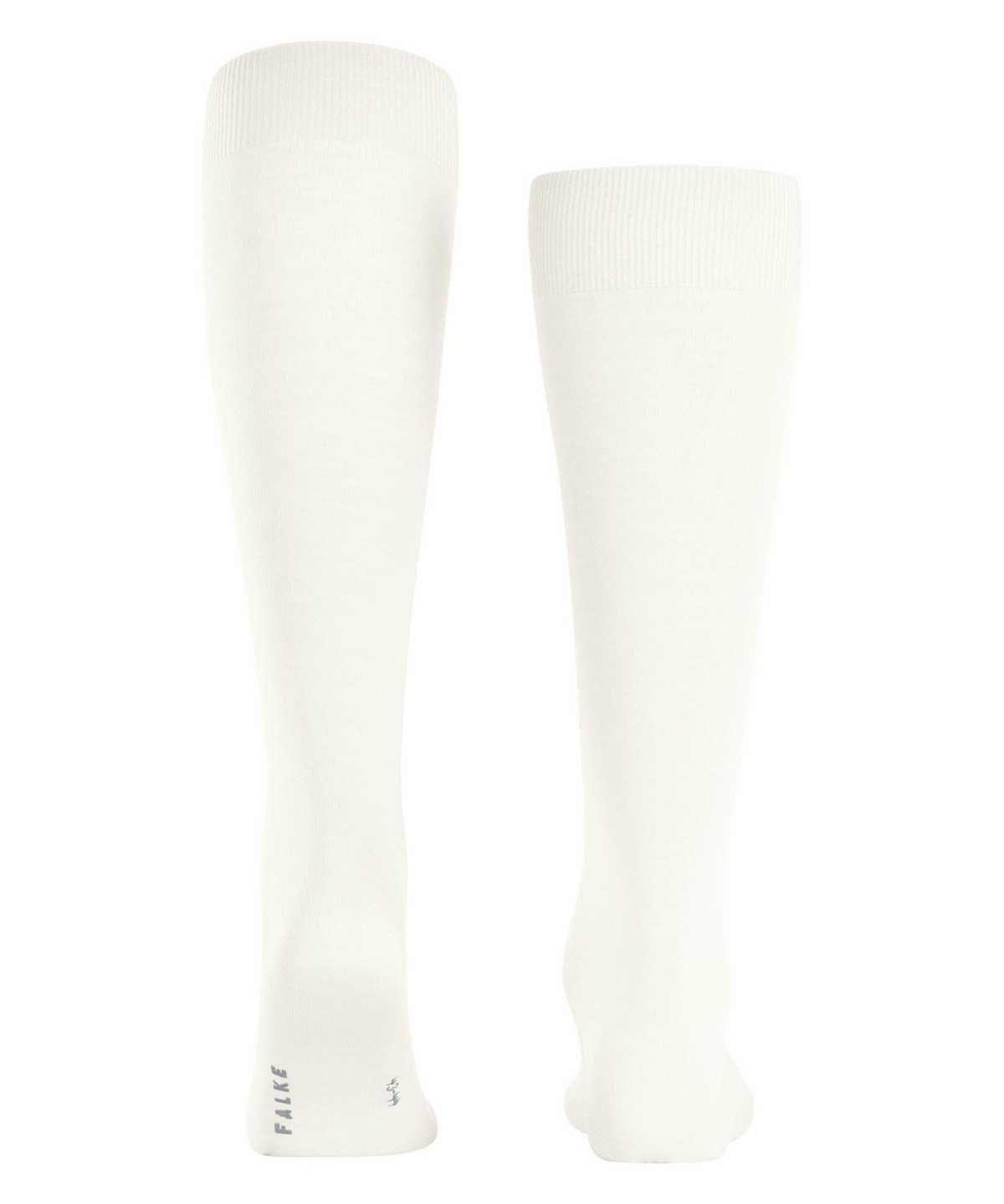 Skarpetki Falke ClimaWool Knee-high Socks Męskie Białe | NXMJCQ-140