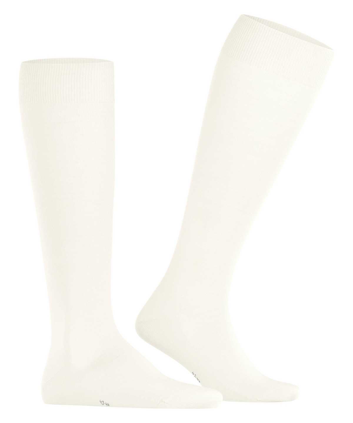 Skarpetki Falke ClimaWool Knee-high Socks Męskie Białe | NXMJCQ-140