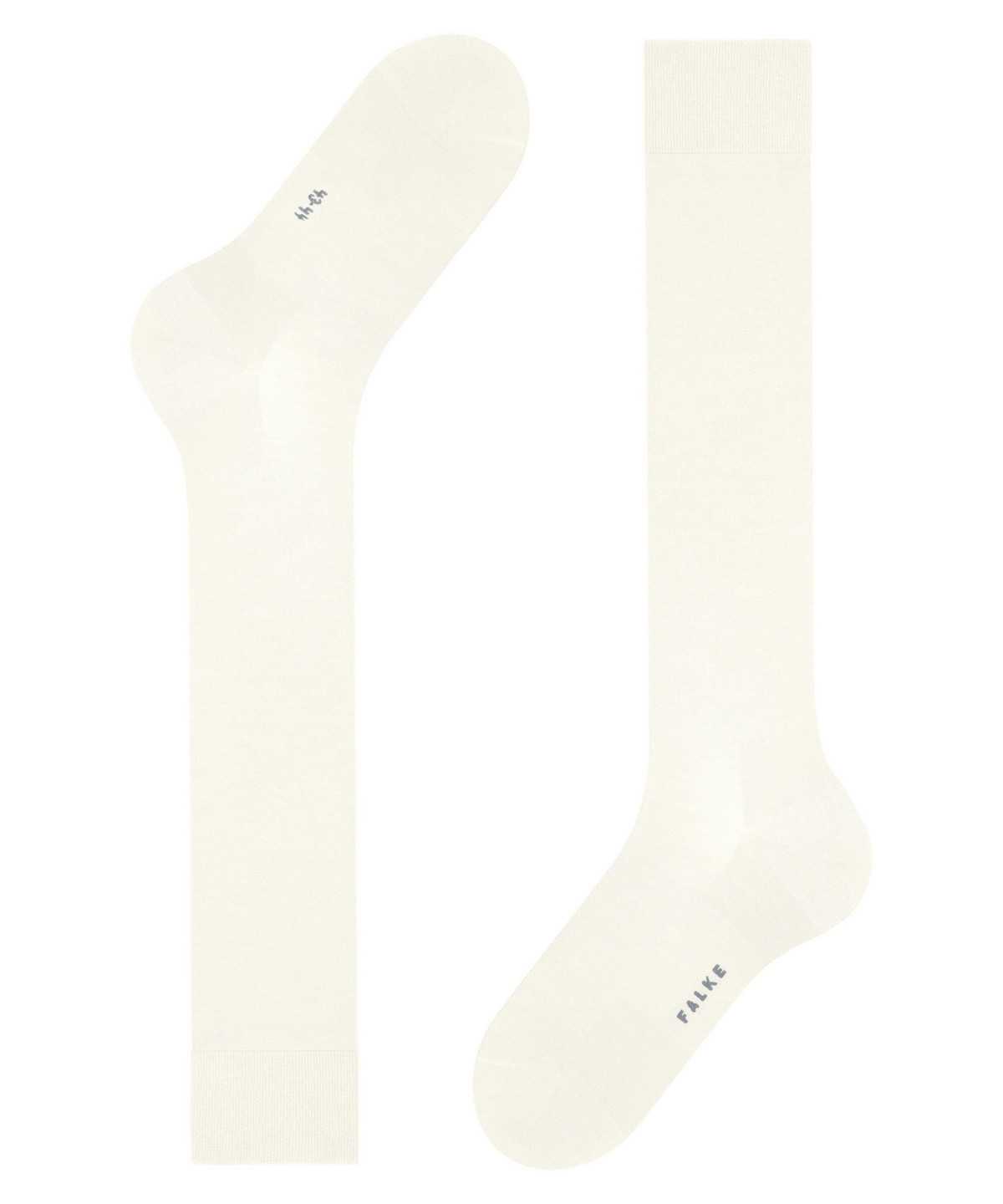 Skarpetki Falke ClimaWool Knee-high Socks Męskie Białe | NXMJCQ-140