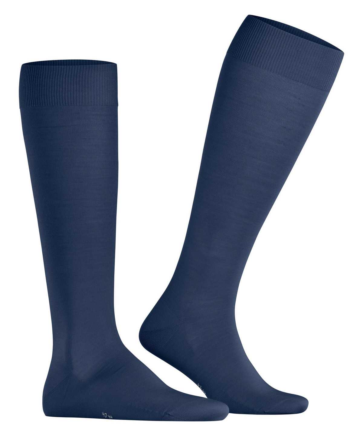 Skarpetki Falke ClimaWool Knee-high Socks Męskie Niebieskie | YEHLAJ-860