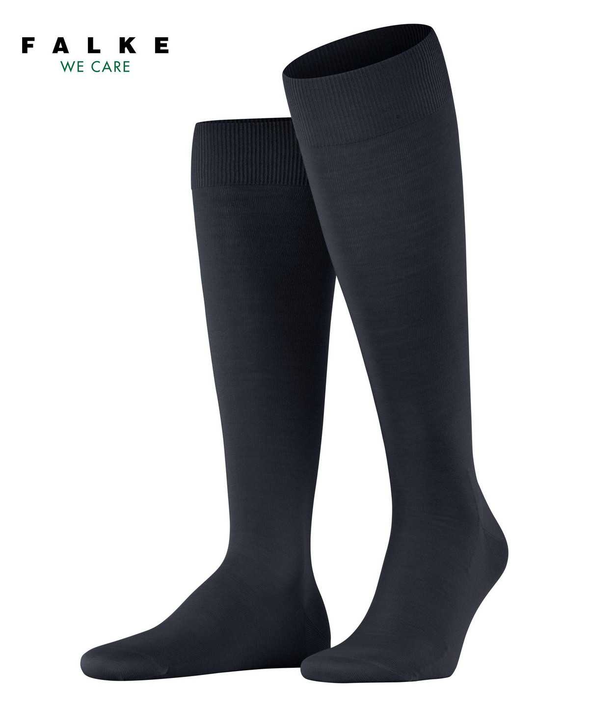 Skarpetki Falke ClimaWool Knee-high Socks Męskie Niebieskie | VBZRND-501