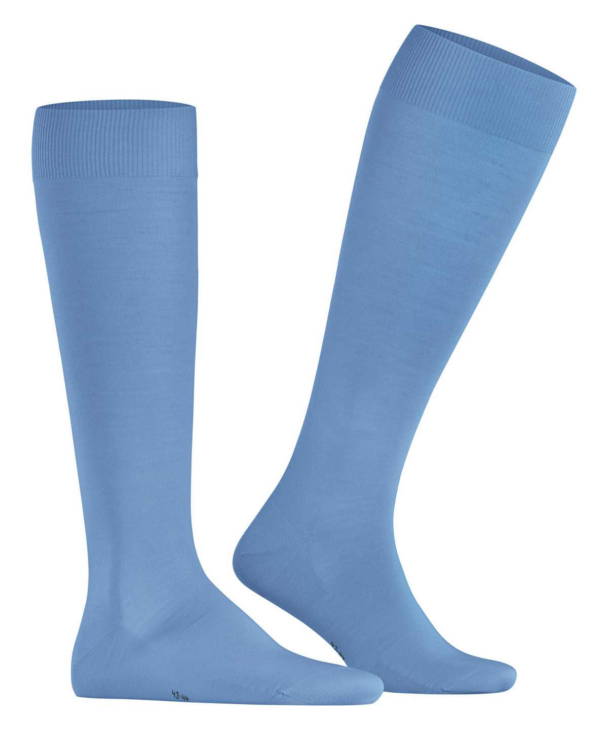 Skarpetki Falke ClimaWool Knee-high Socks Męskie Niebieskie | KVJCYB-531