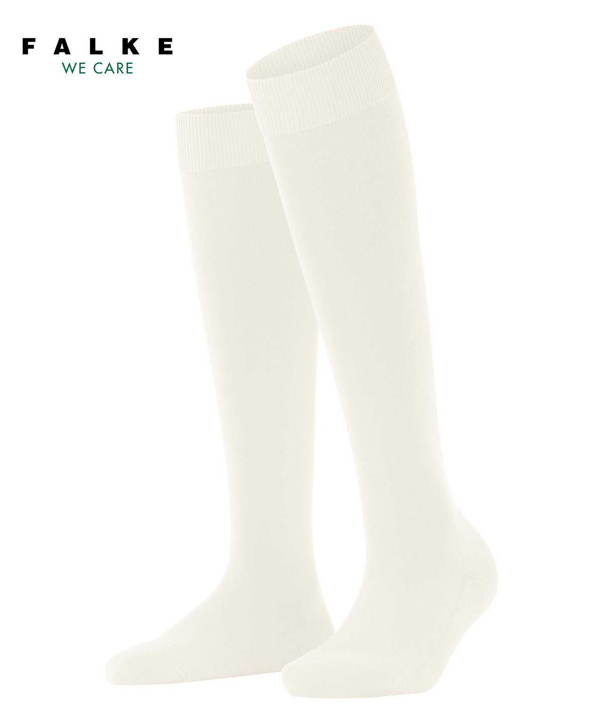 Skarpetki Falke ClimaWool Knee-high Socks Damskie Białe | LEQGTR-426