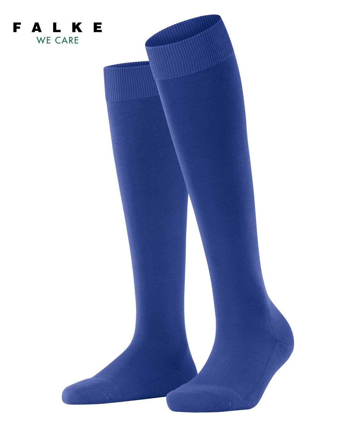 Skarpetki Falke ClimaWool Knee-high Socks Damskie Niebieskie | CVYXGQ-963