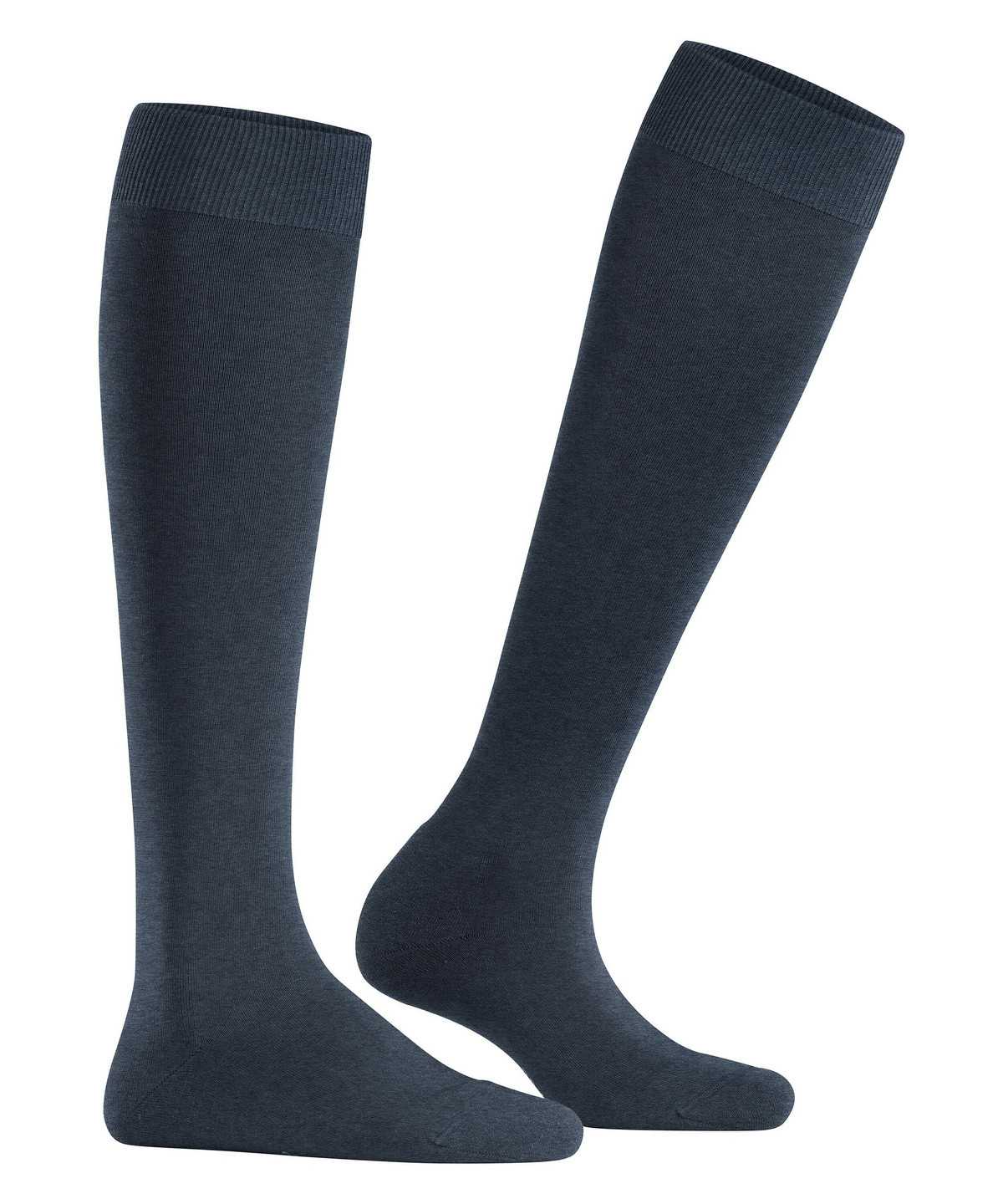 Skarpetki Falke ClimaWool Knee-high Socks Damskie Niebieskie | TEUYBZ-164