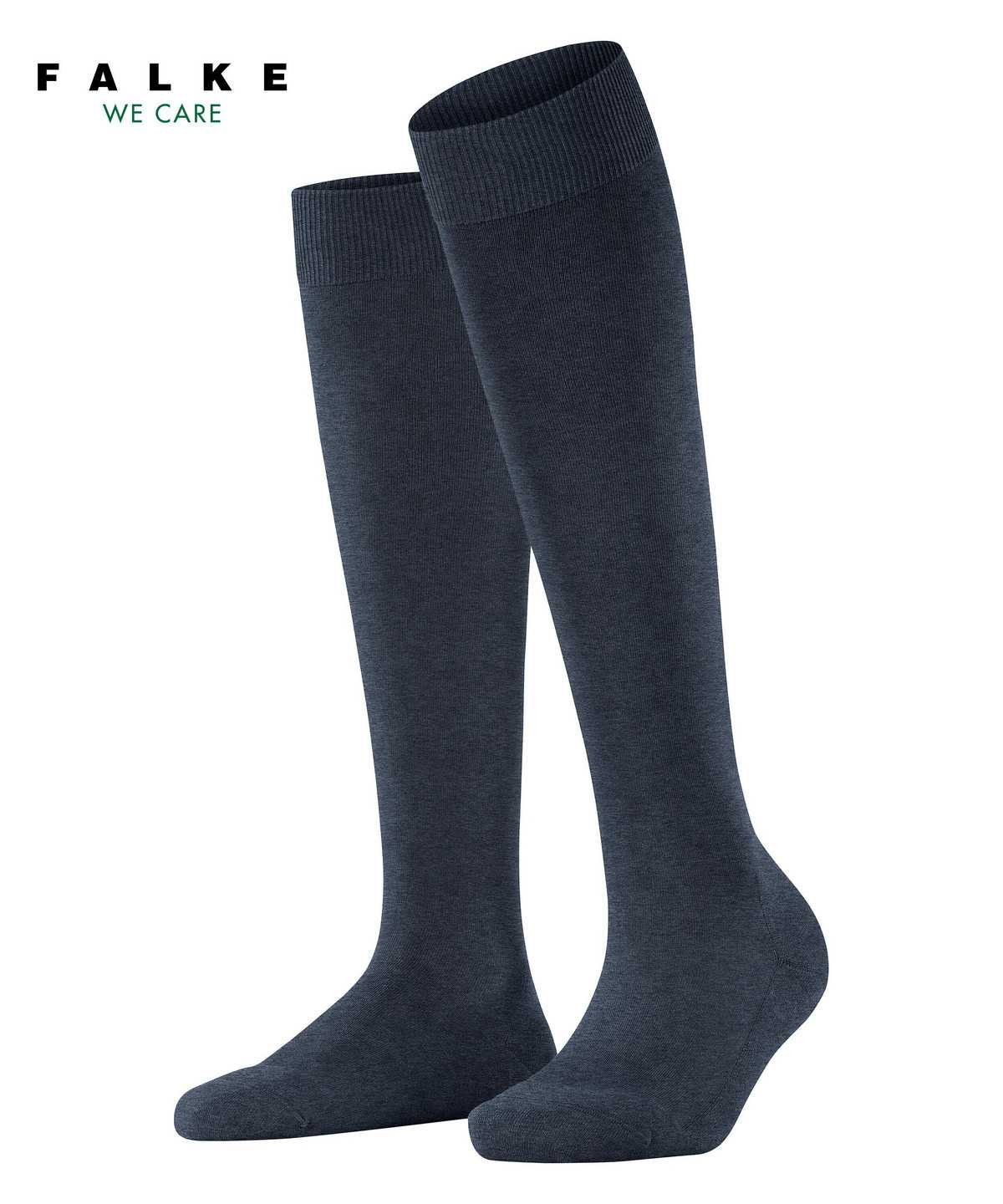 Skarpetki Falke ClimaWool Knee-high Socks Damskie Niebieskie | TEUYBZ-164