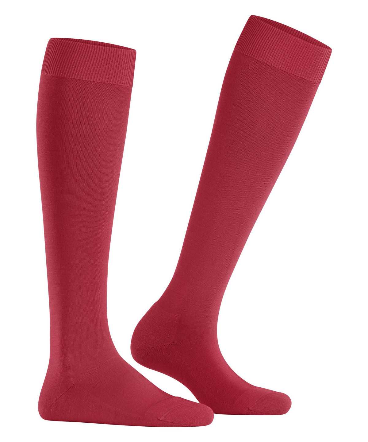 Skarpetki Falke ClimaWool Knee-high Socks Damskie Czerwone | UZKYQG-348