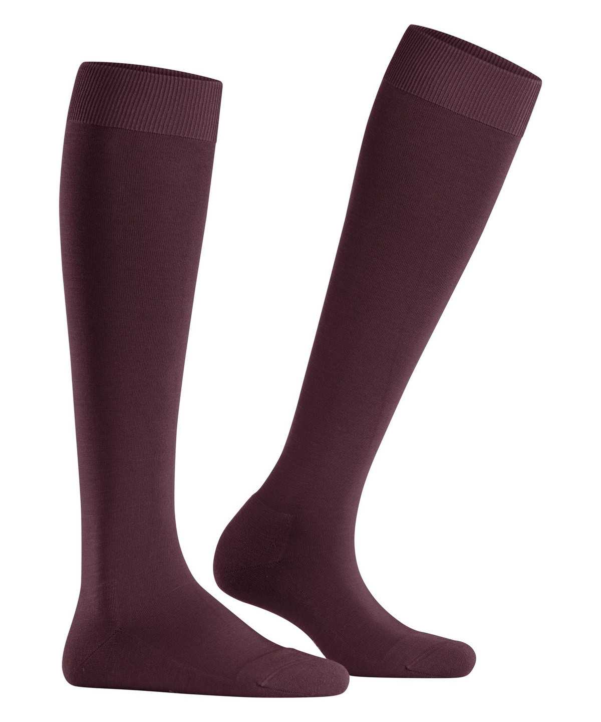 Skarpetki Falke ClimaWool Knee-high Socks Damskie Czerwone | CIYELO-065