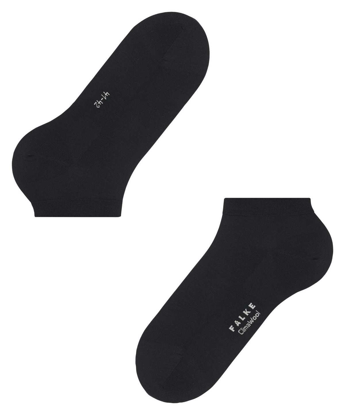 Skarpetki Falke ClimaWool Sneaker socks Męskie Czarne | CQVMHB-540