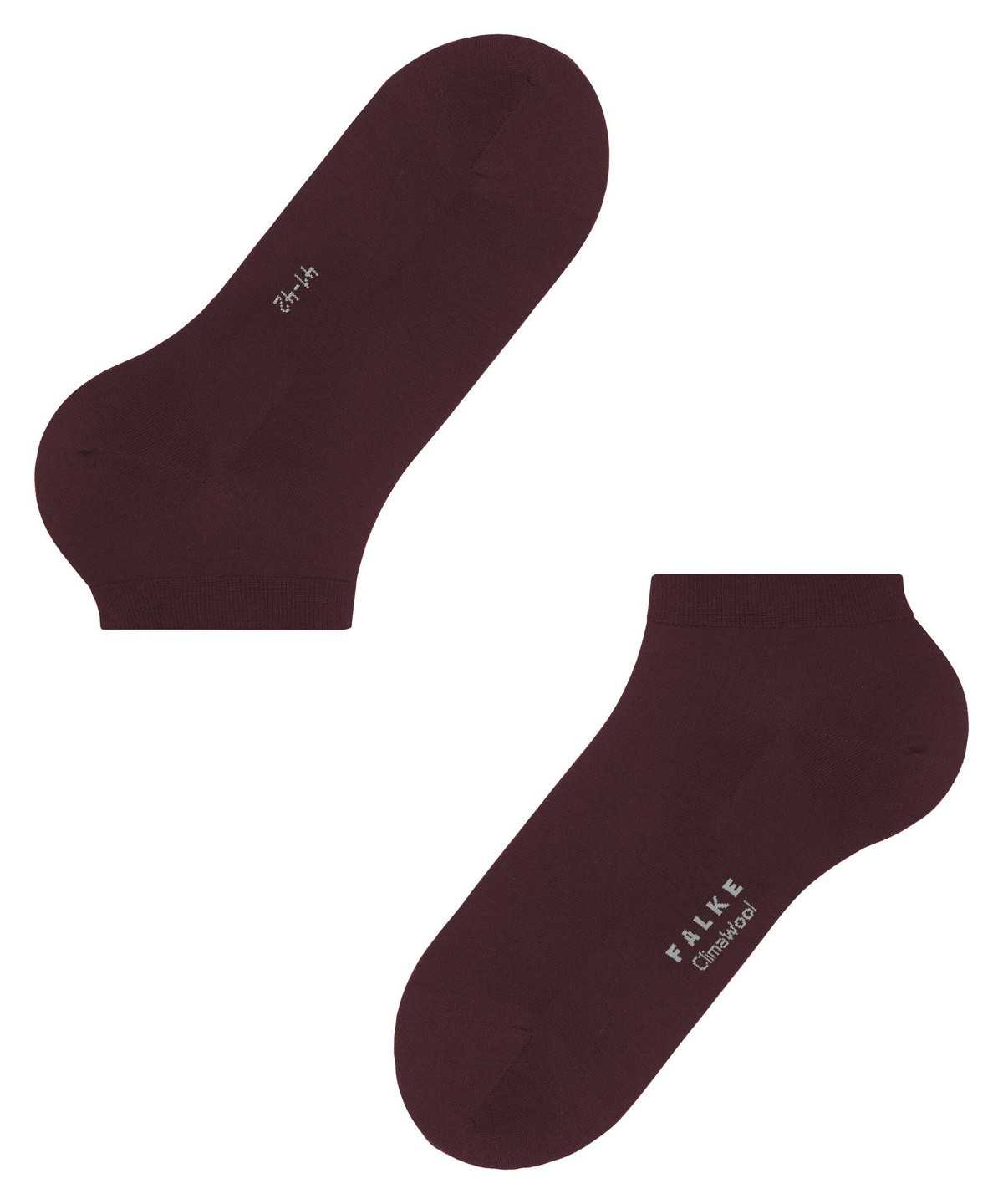 Skarpetki Falke ClimaWool Sneaker socks Męskie Czerwone | WTJUAB-816