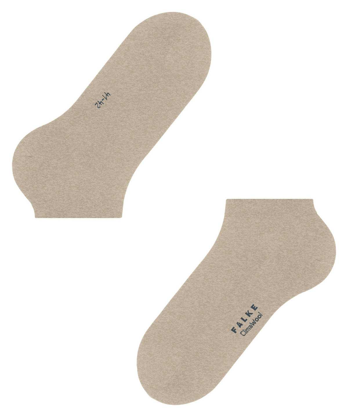 Skarpetki Falke ClimaWool Sneaker socks Męskie Beżowe | EOSPDZ-804