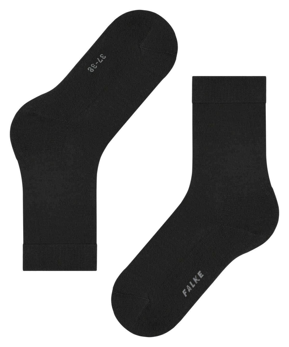 Skarpetki Falke ClimaWool Socks Damskie Czarne | VBQSJW-586