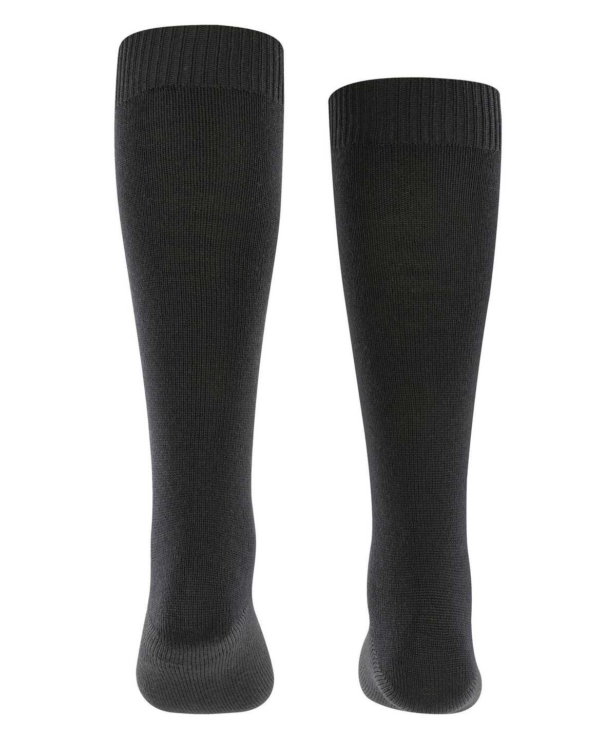 Skarpetki Falke Comfort Wool Knee-high Socks Dziecięce Czarne | WSAPGX-135