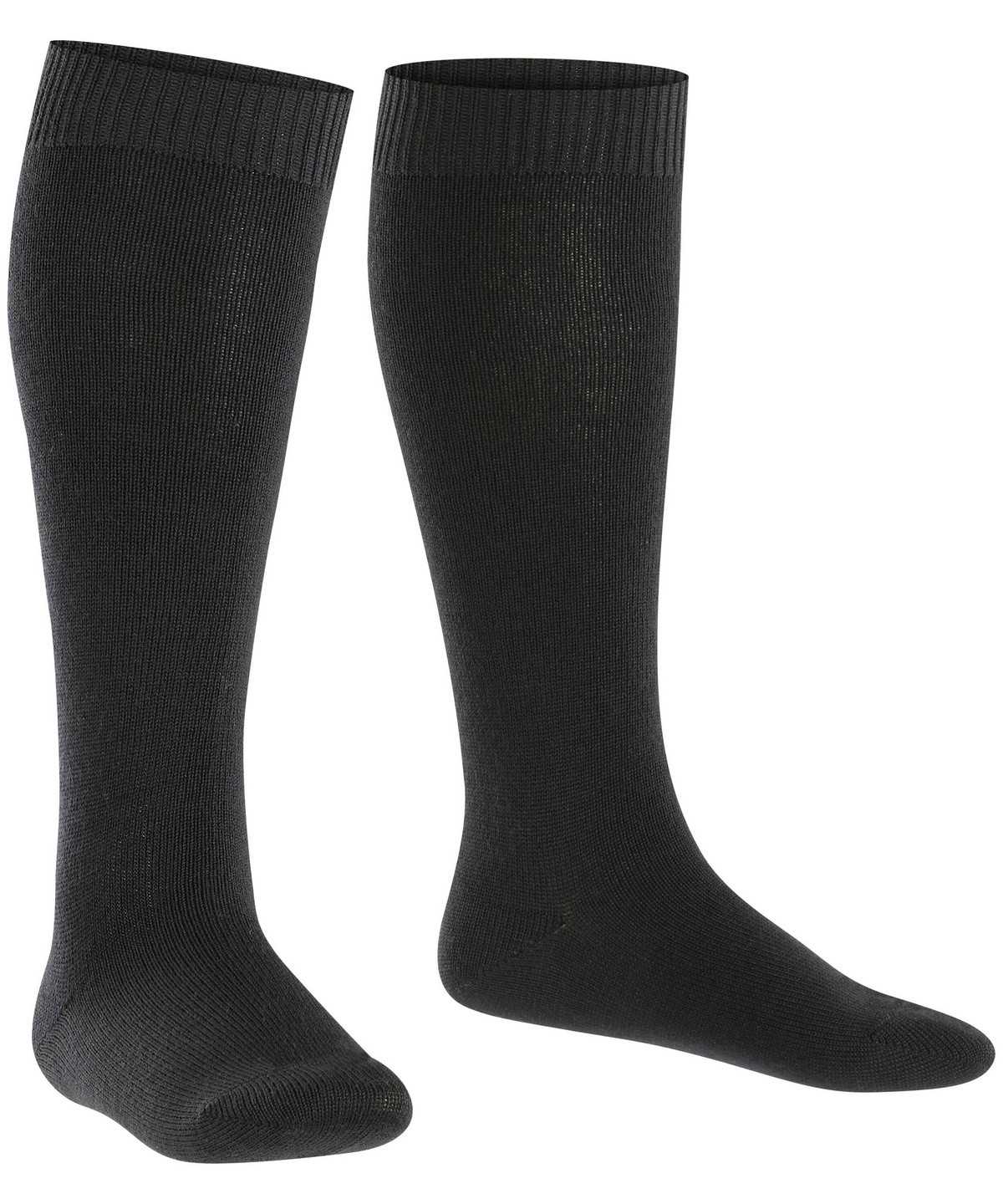 Skarpetki Falke Comfort Wool Knee-high Socks Dziecięce Czarne | WSAPGX-135