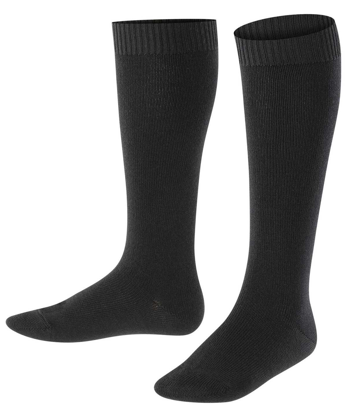 Skarpetki Falke Comfort Wool Knee-high Socks Dziecięce Czarne | WSAPGX-135