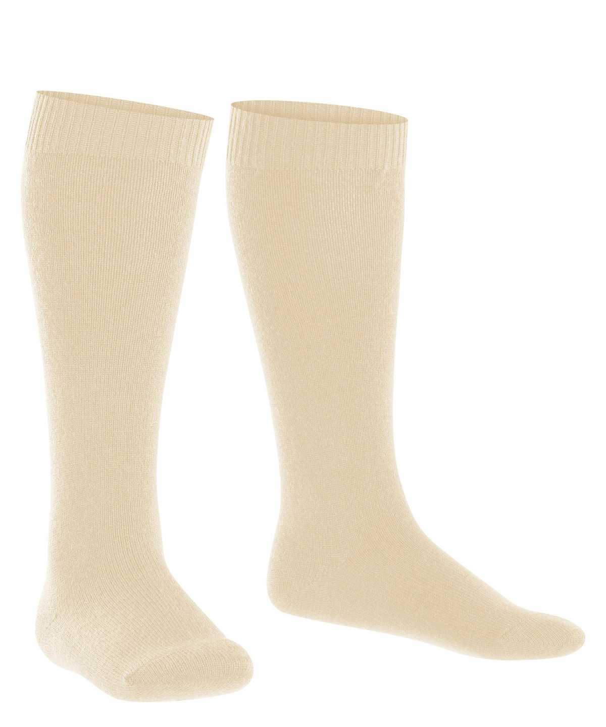 Skarpetki Falke Comfort Wool Knee-high Socks Dziecięce Beżowe | HVMNFQ-596