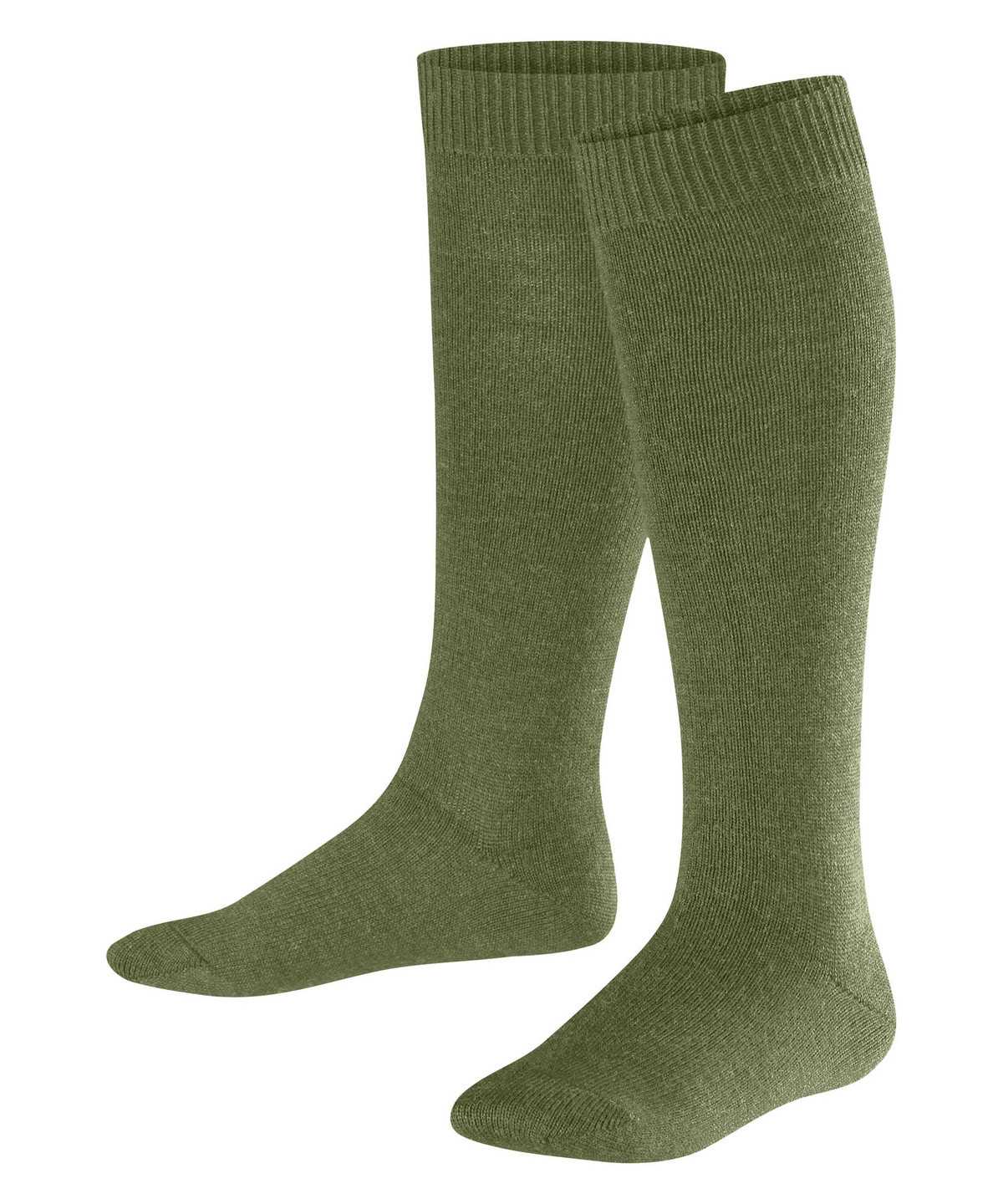 Skarpetki Falke Comfort Wool Knee-high Socks Dziecięce Zielone | WMPCRA-189