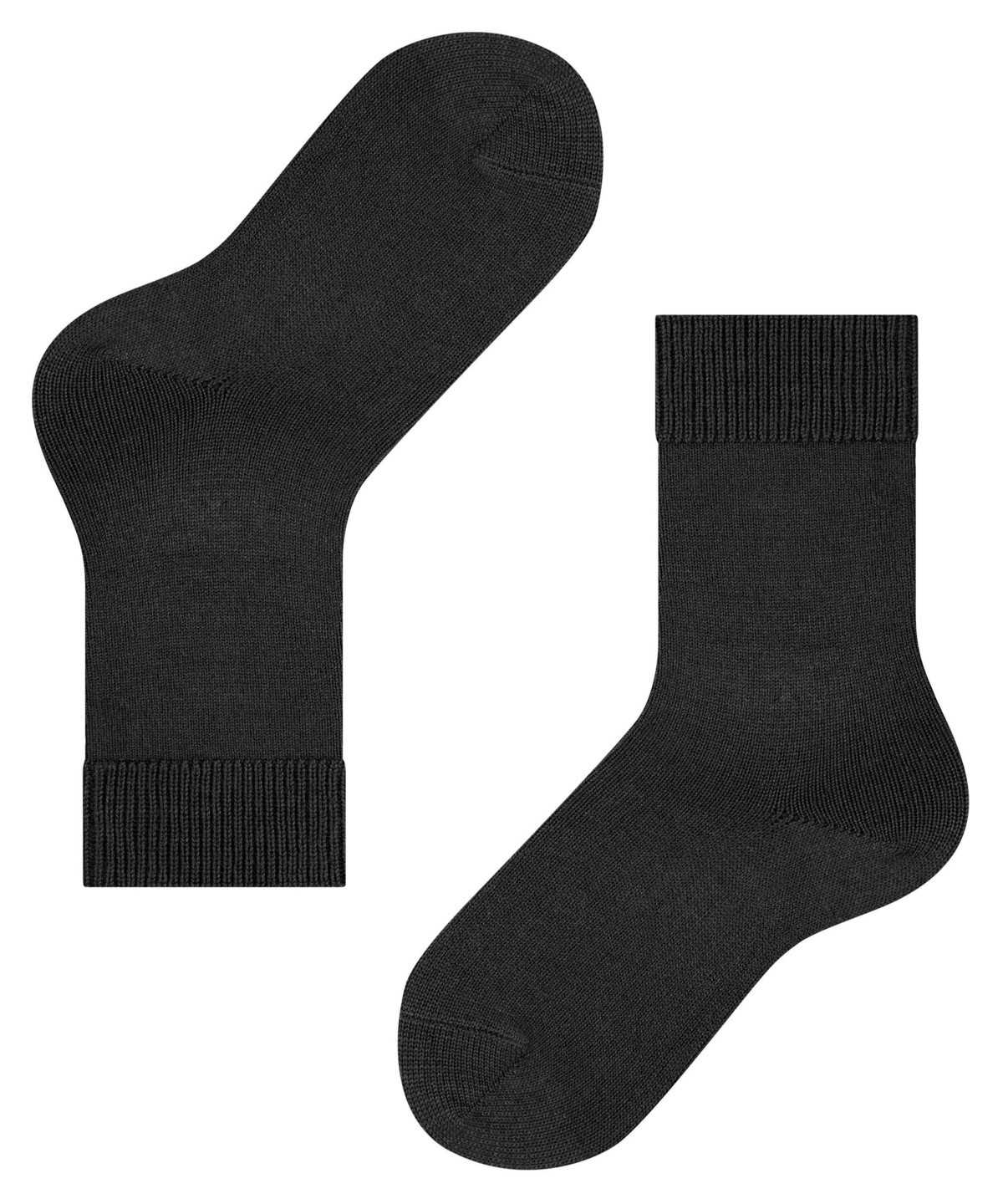 Skarpetki Falke Comfort Wool Socks Dziecięce Czarne | JYCOUF-691