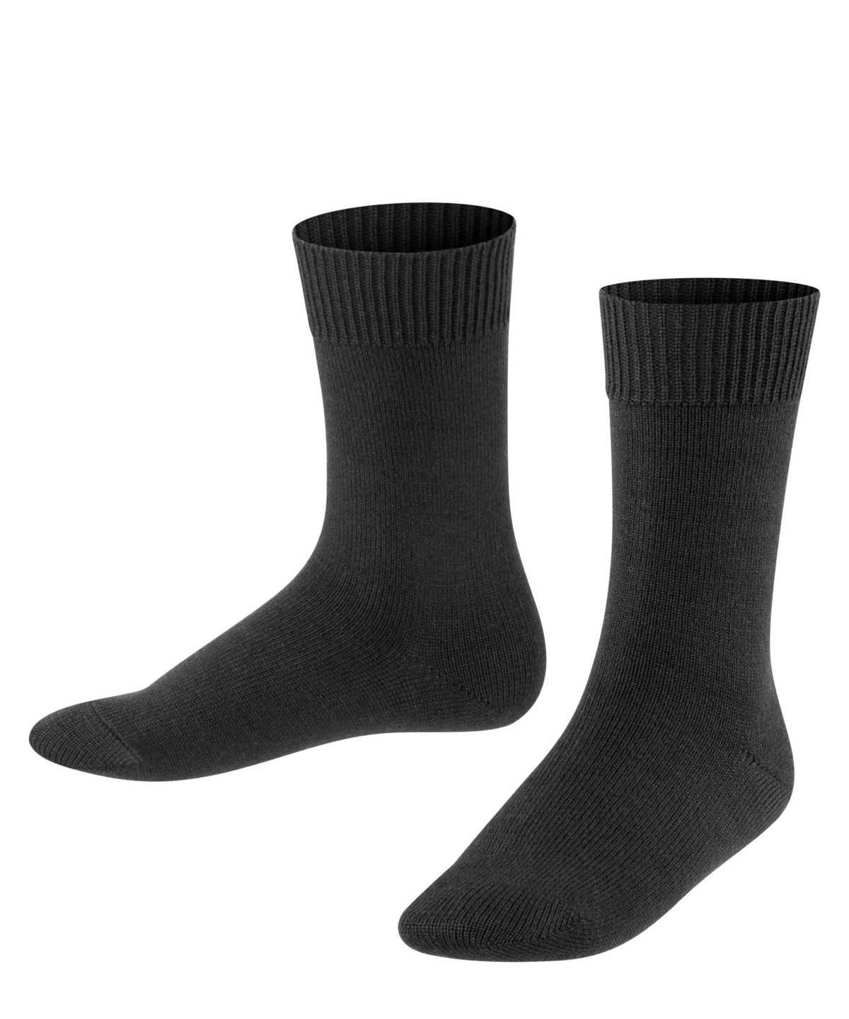 Skarpetki Falke Comfort Wool Socks Dziecięce Czarne | JYCOUF-691