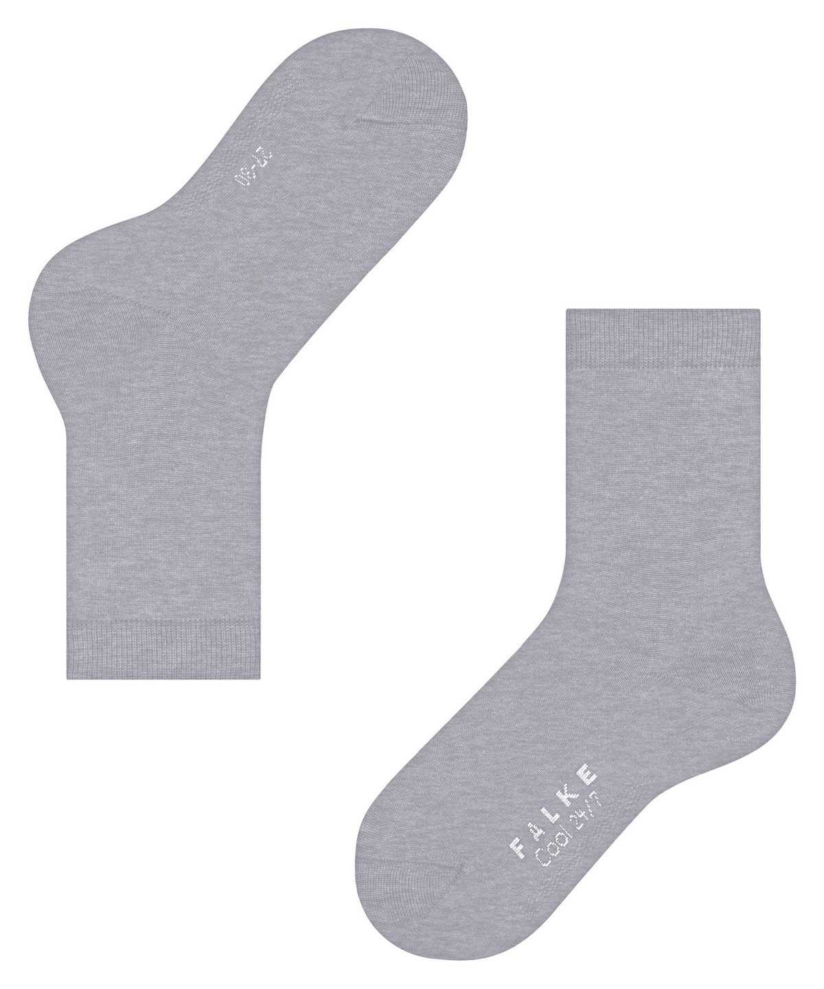 Skarpetki Falke Cool 24/7 Socks Dziecięce Szare | ZBASMY-439