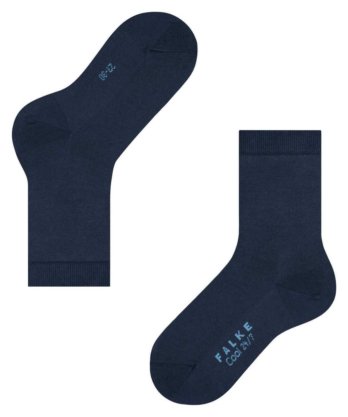 Skarpetki Falke Cool 24/7 Socks Dziecięce Niebieskie | UFPNMY-608