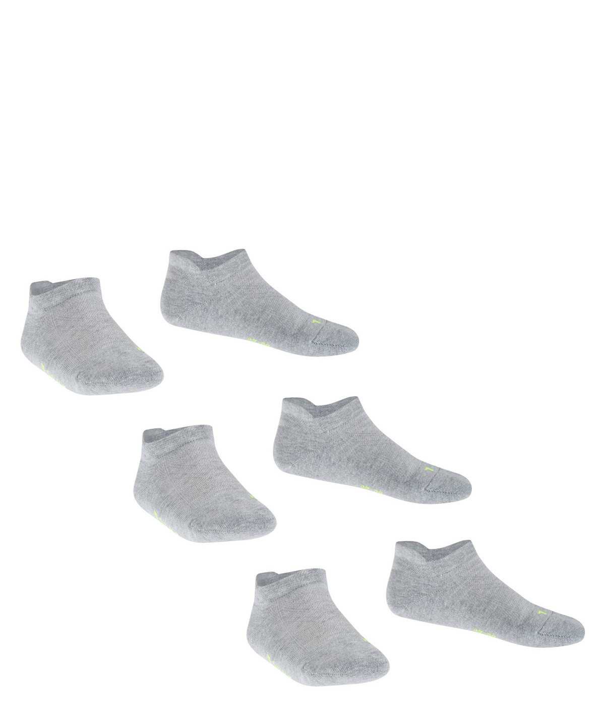 Skarpetki Falke Cool Kick 3-Pack Sneaker Socks Dziecięce Szare | CTIGDM-432