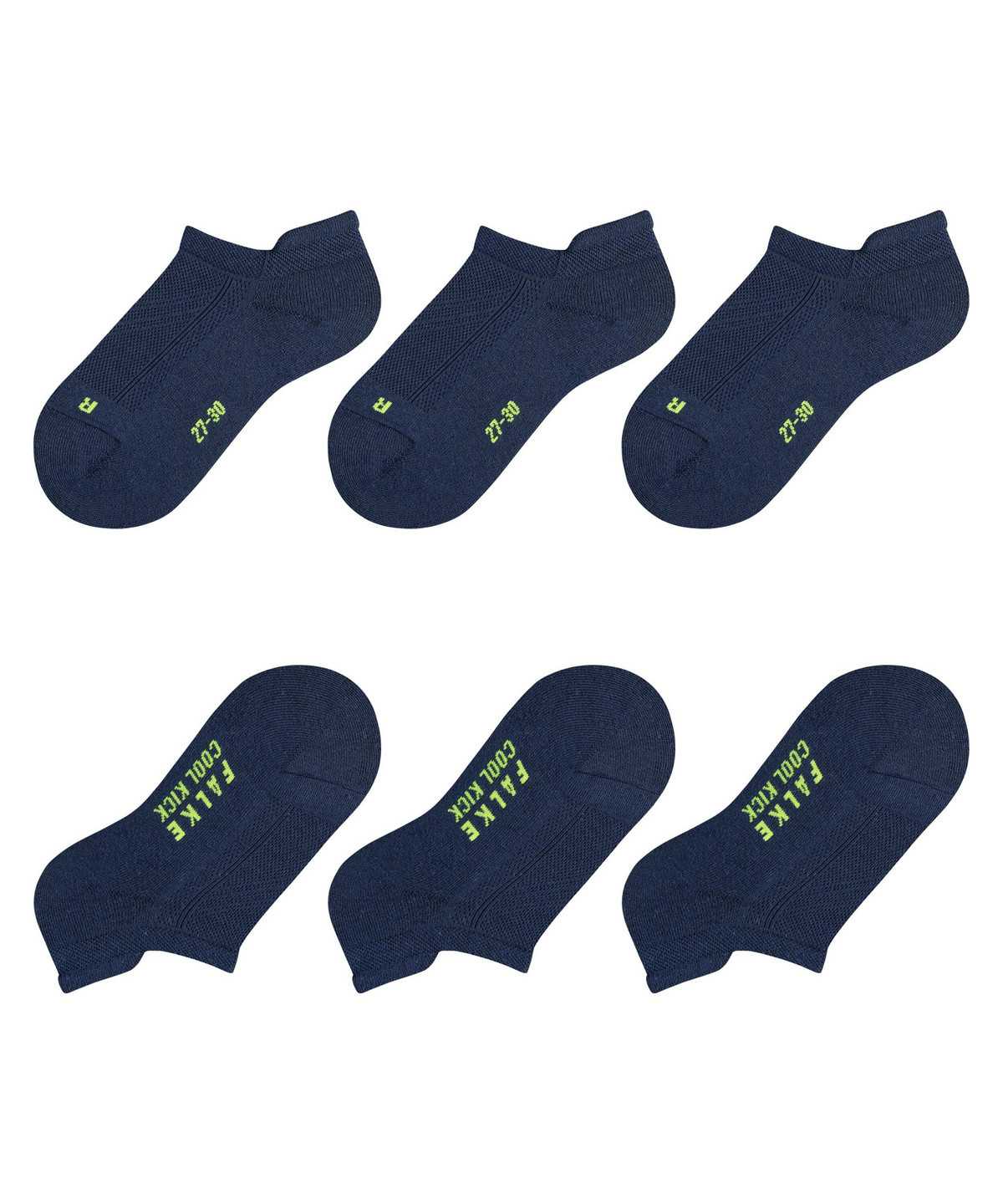 Skarpetki Falke Cool Kick 3-Pack Sneaker Socks Dziecięce Niebieskie | BTRXYM-527