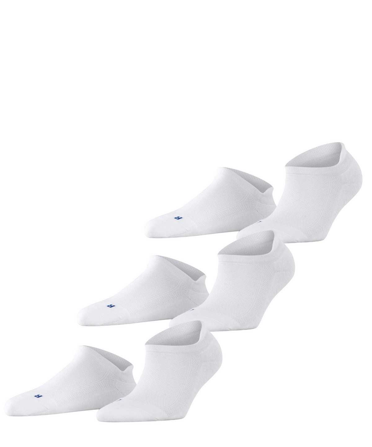 Skarpetki Falke Cool Kick 3-Pack Sneaker Socks Damskie Białe | DQBZIL-813