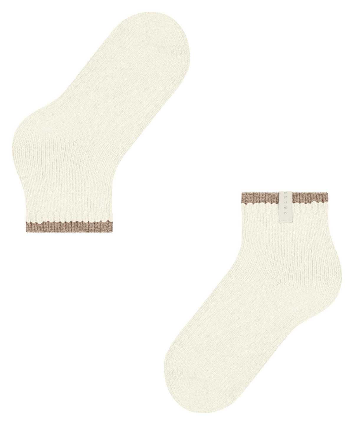 Skarpetki Falke Cosy Plush Short sock Damskie Białe | HBZQOP-458