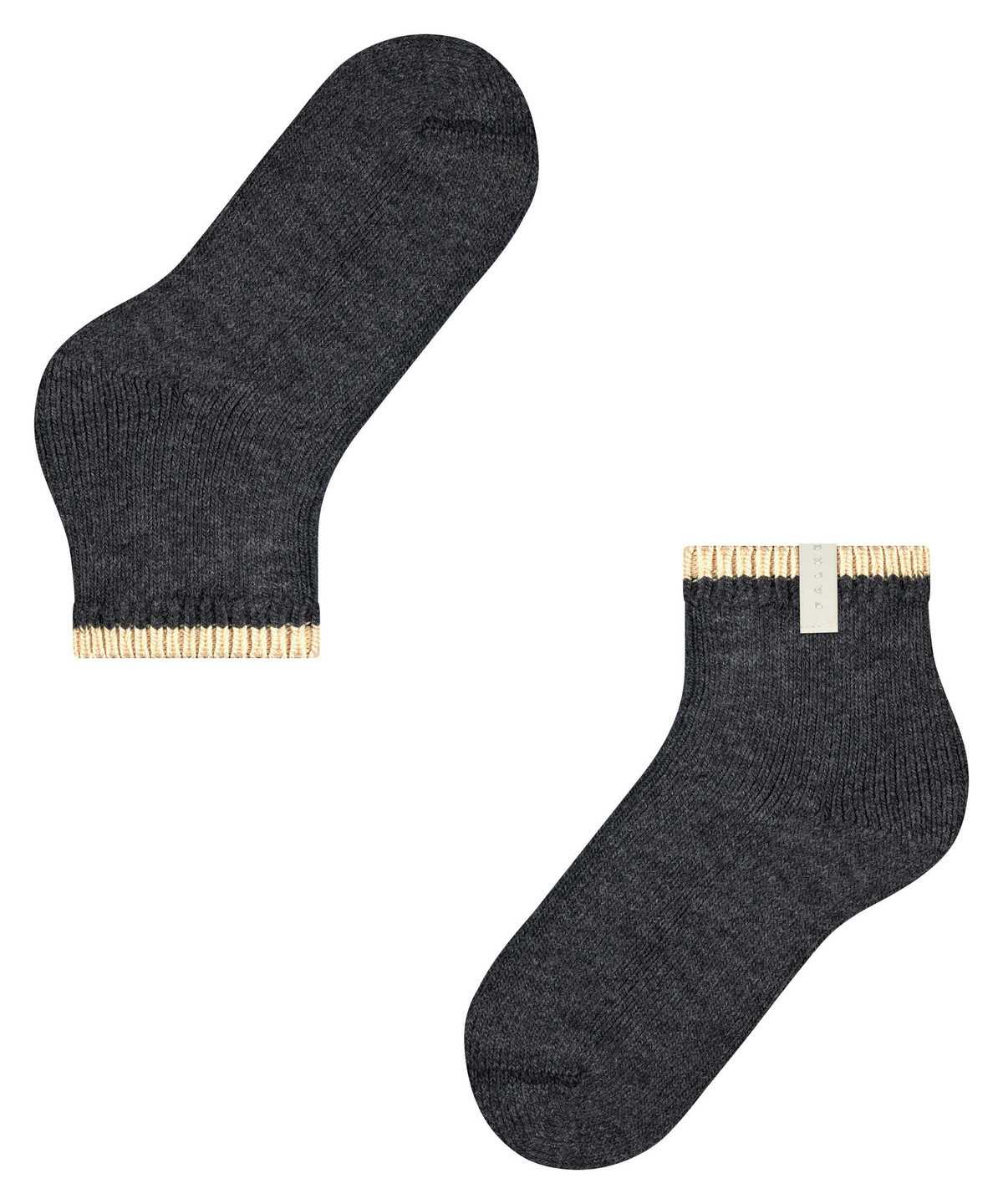 Skarpetki Falke Cosy Plush Short sock Damskie Szare | OTLJHE-289