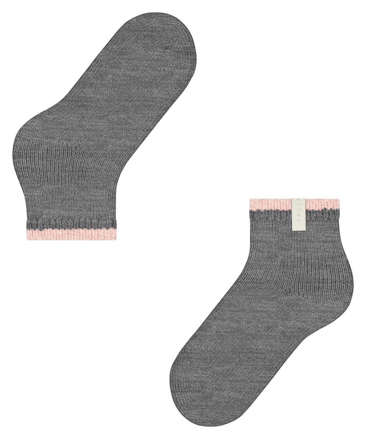 Skarpetki Falke Cosy Plush Short sock Damskie Szare | ASZBED-578