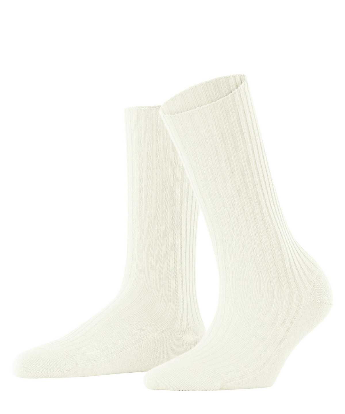 Skarpetki Falke Cosy Wool Boot Socks Damskie Białe | WHLZPK-168