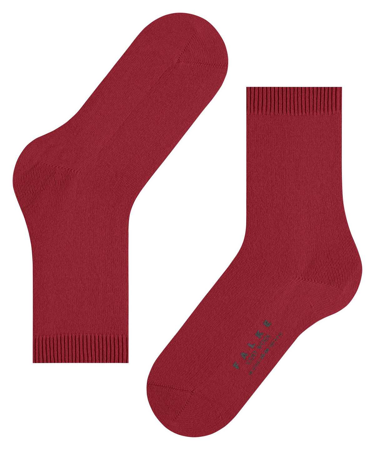 Skarpetki Falke Cosy Wool Socks Damskie Czerwone | ZKNWFE-260