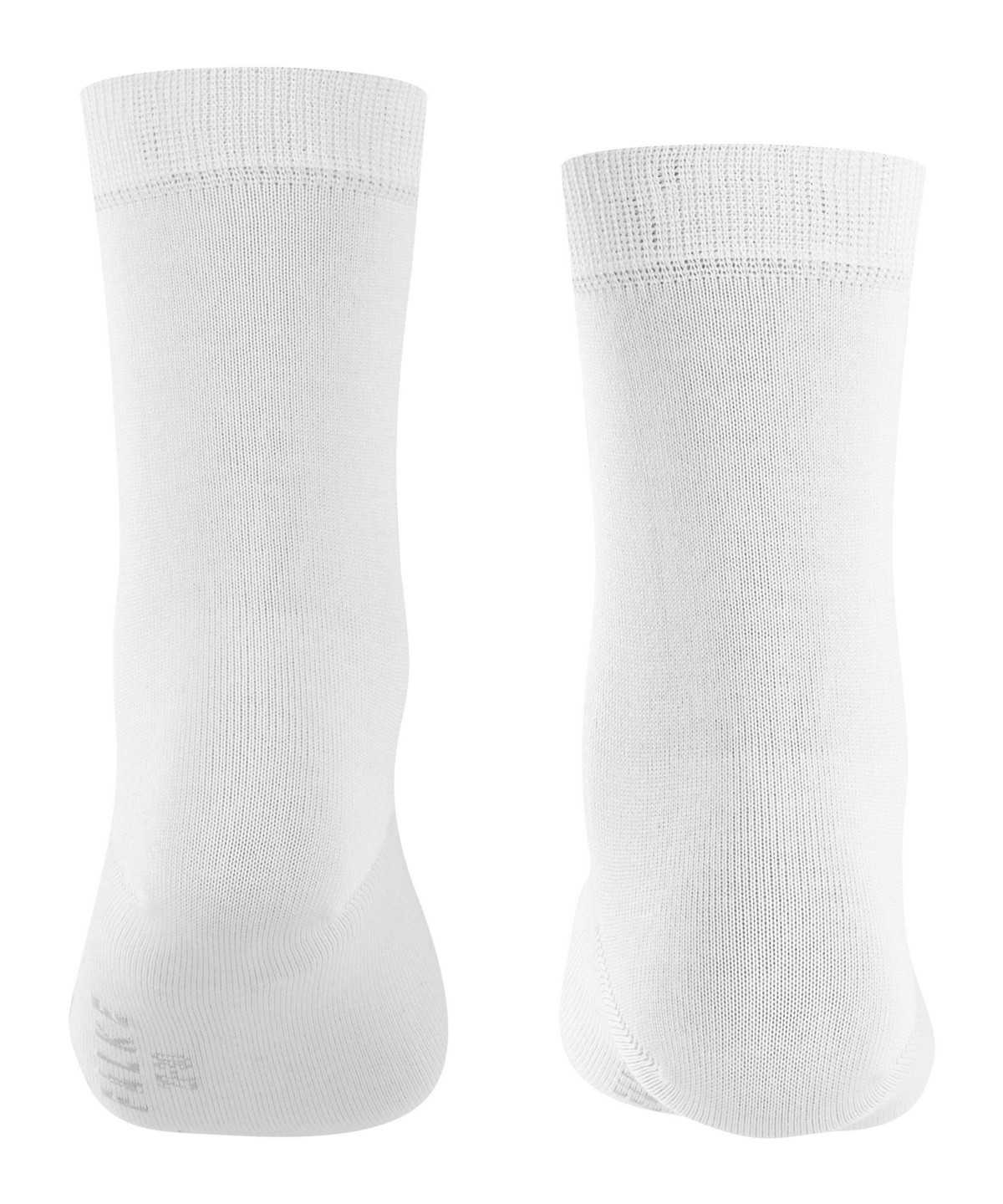 Skarpetki Falke Cotton Finesse Socks Dziecięce Białe | BXASCH-905