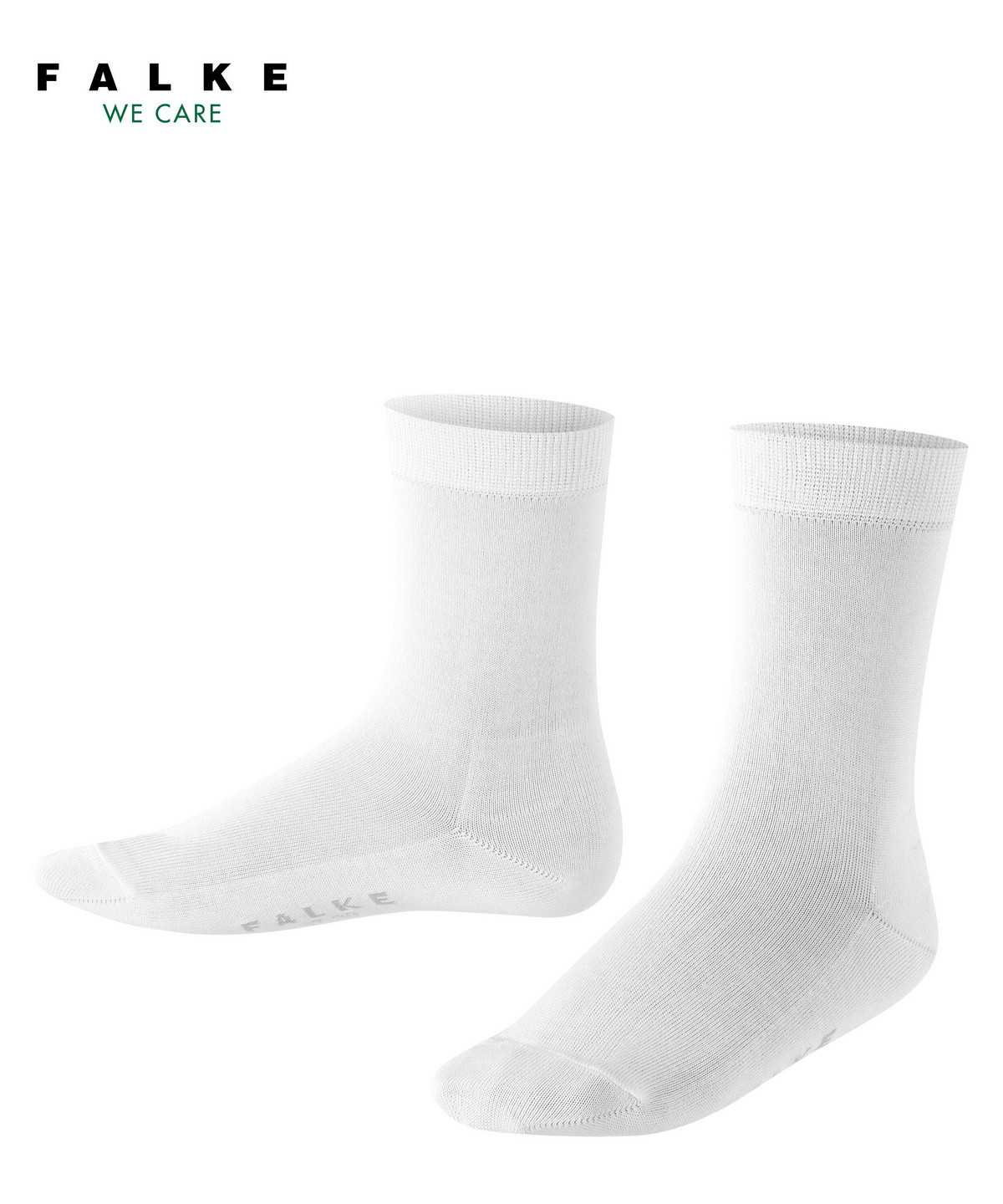 Skarpetki Falke Cotton Finesse Socks Dziecięce Białe | BXASCH-905