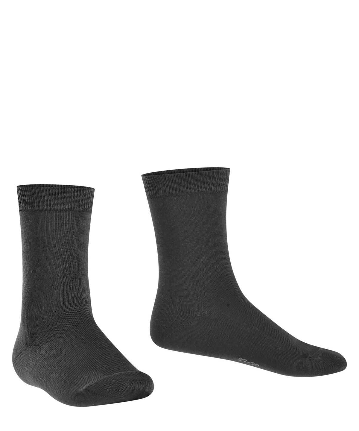 Skarpetki Falke Cotton Finesse Socks Dziecięce Czarne | BIWFDA-590