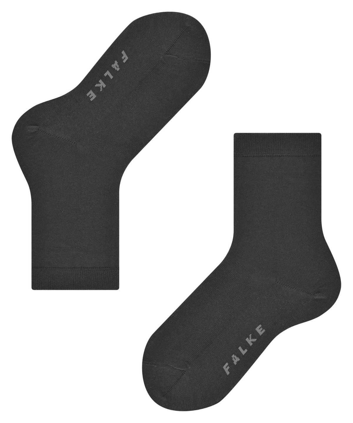 Skarpetki Falke Cotton Finesse Socks Dziecięce Czarne | BIWFDA-590