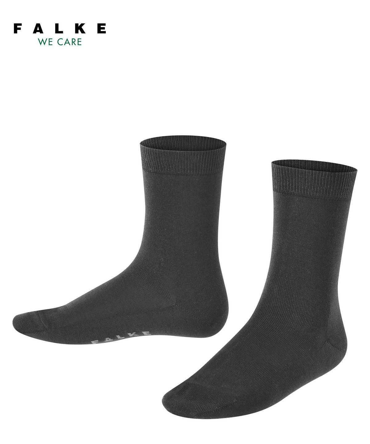 Skarpetki Falke Cotton Finesse Socks Dziecięce Czarne | BIWFDA-590