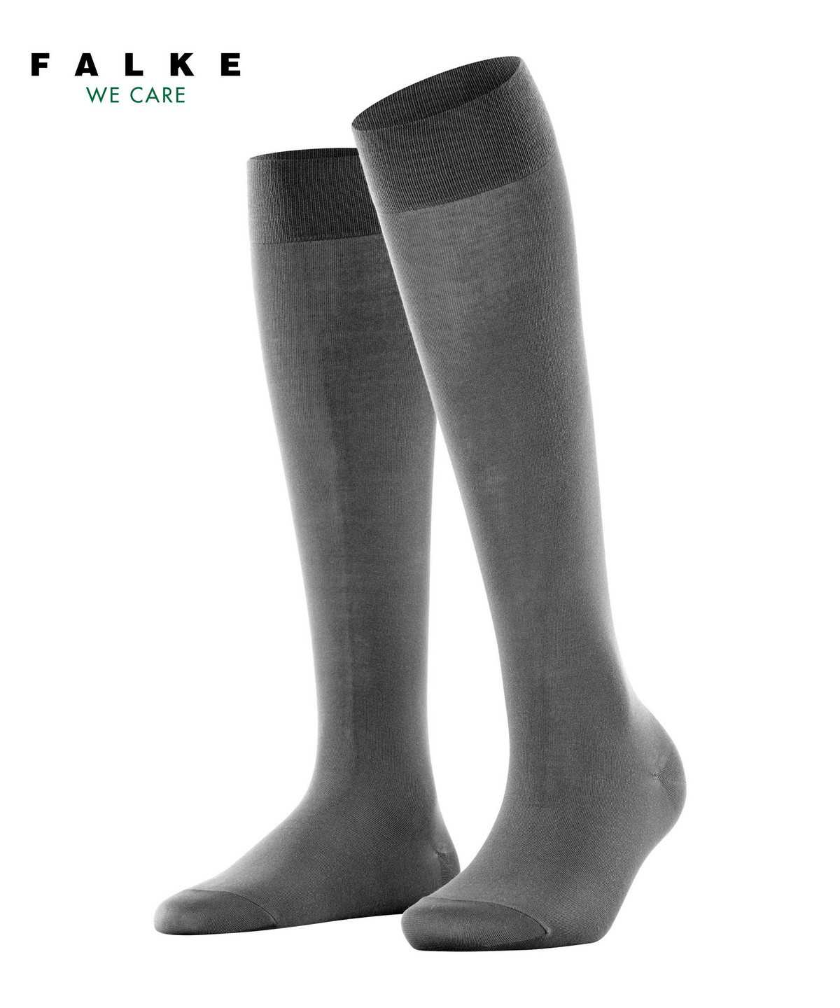 Skarpetki Falke Cotton Touch Knee-high Socks Damskie Szare | VGLUBT-769