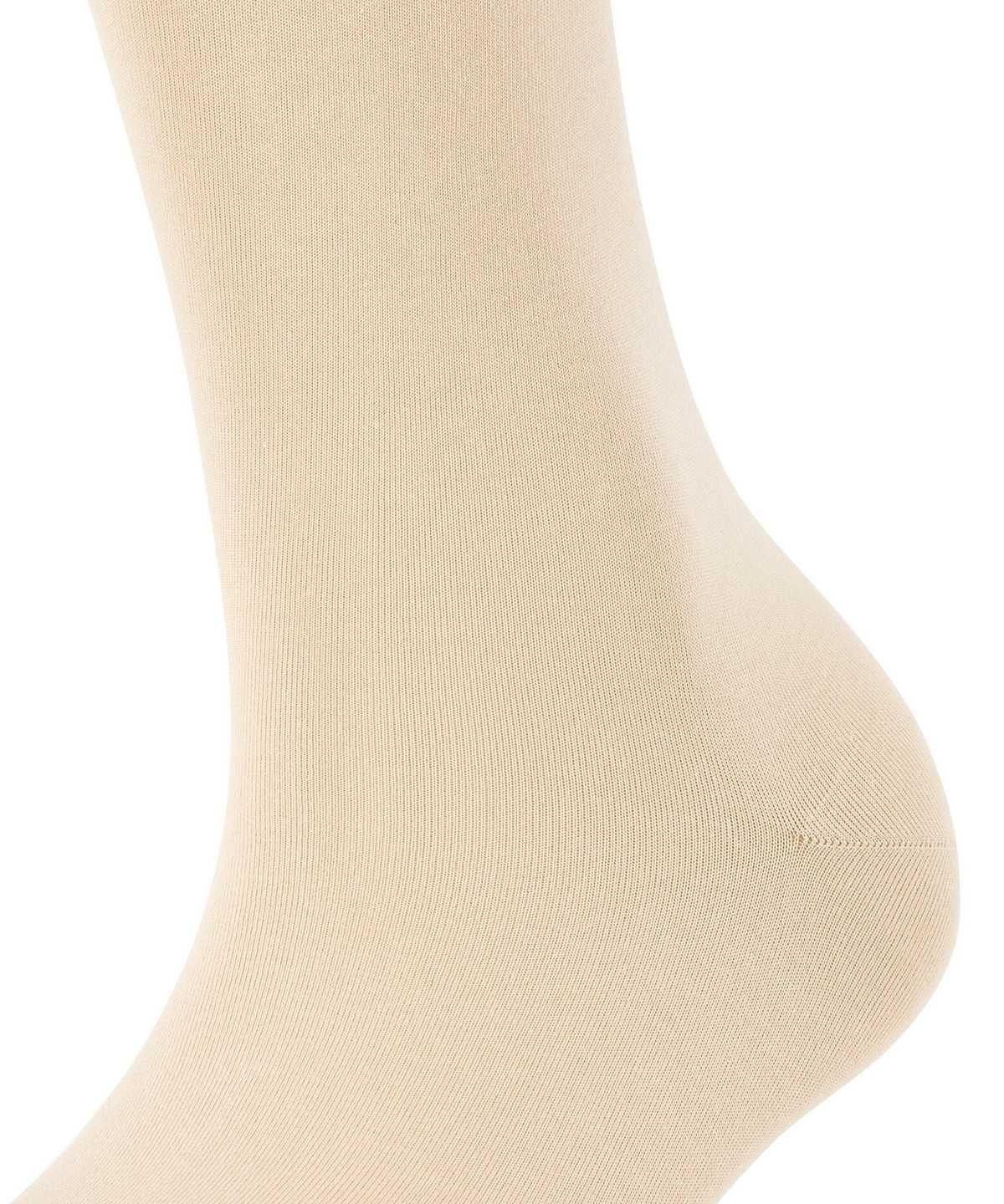 Skarpetki Falke Cotton Touch Knee-high Socks Damskie Beżowe | YKBDHV-053