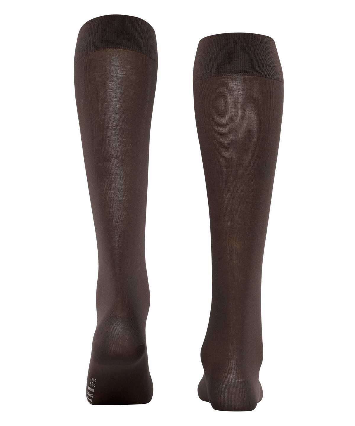 Skarpetki Falke Cotton Touch Knee-high Socks Damskie Brązowe | CWGUKD-165