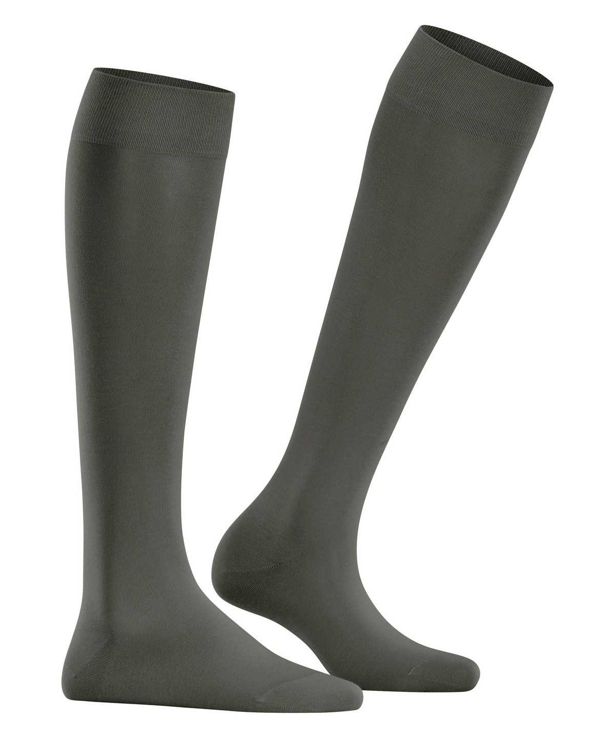 Skarpetki Falke Cotton Touch Knee-high Socks Damskie Zielone | CVBHTL-546