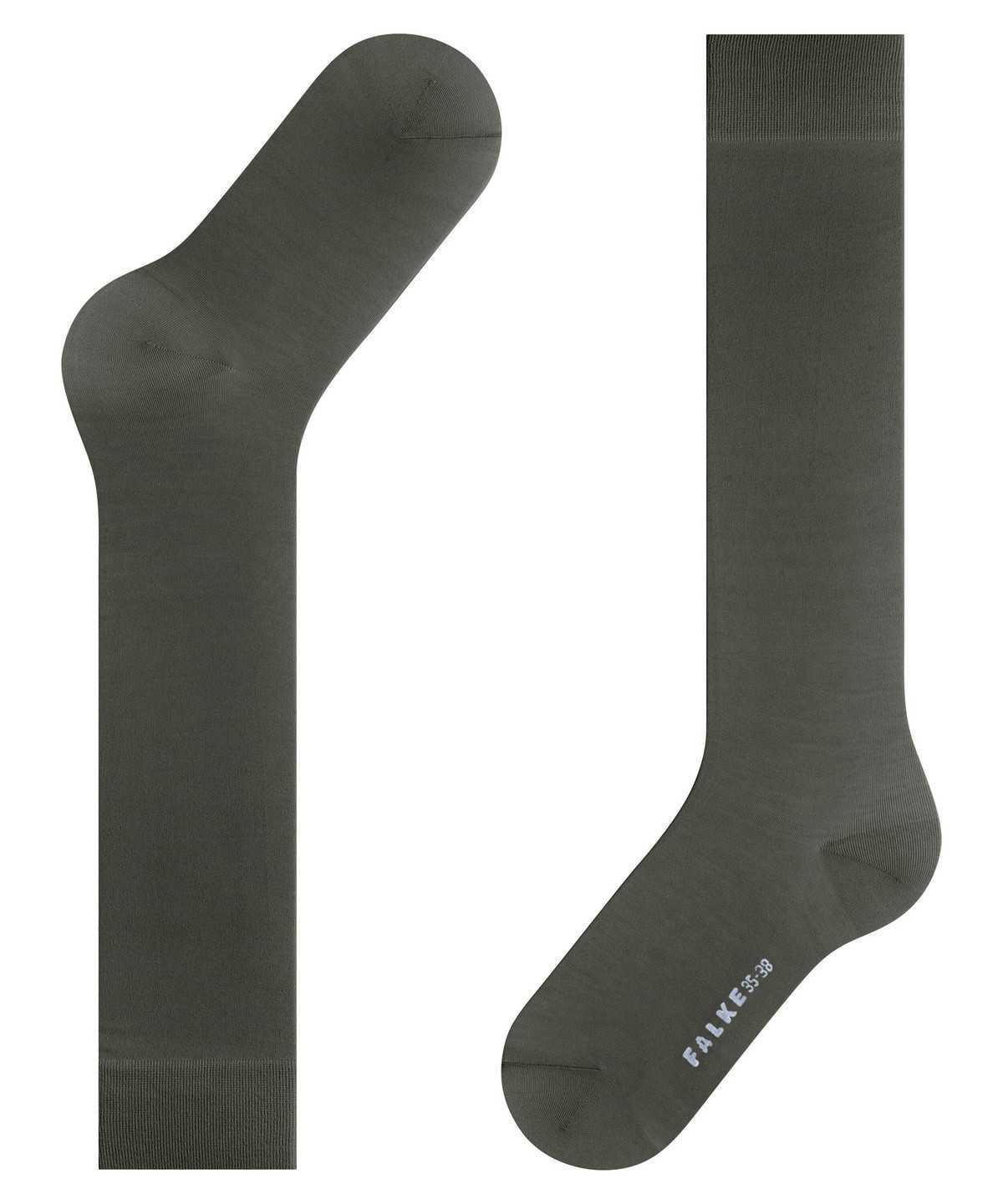 Skarpetki Falke Cotton Touch Knee-high Socks Damskie Zielone | CVBHTL-546