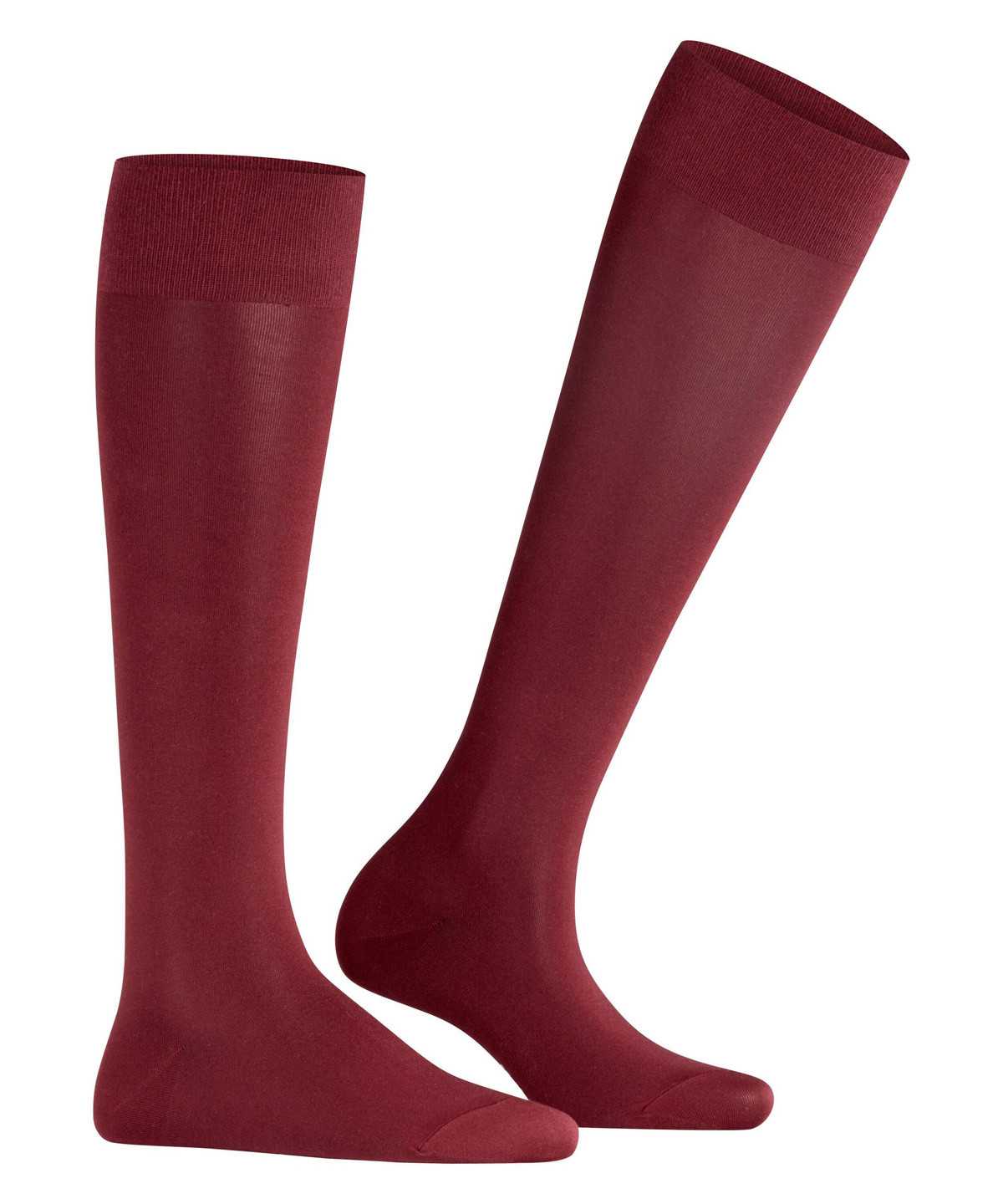 Skarpetki Falke Cotton Touch Knee-high Socks Damskie Czerwone | CIOEGM-186