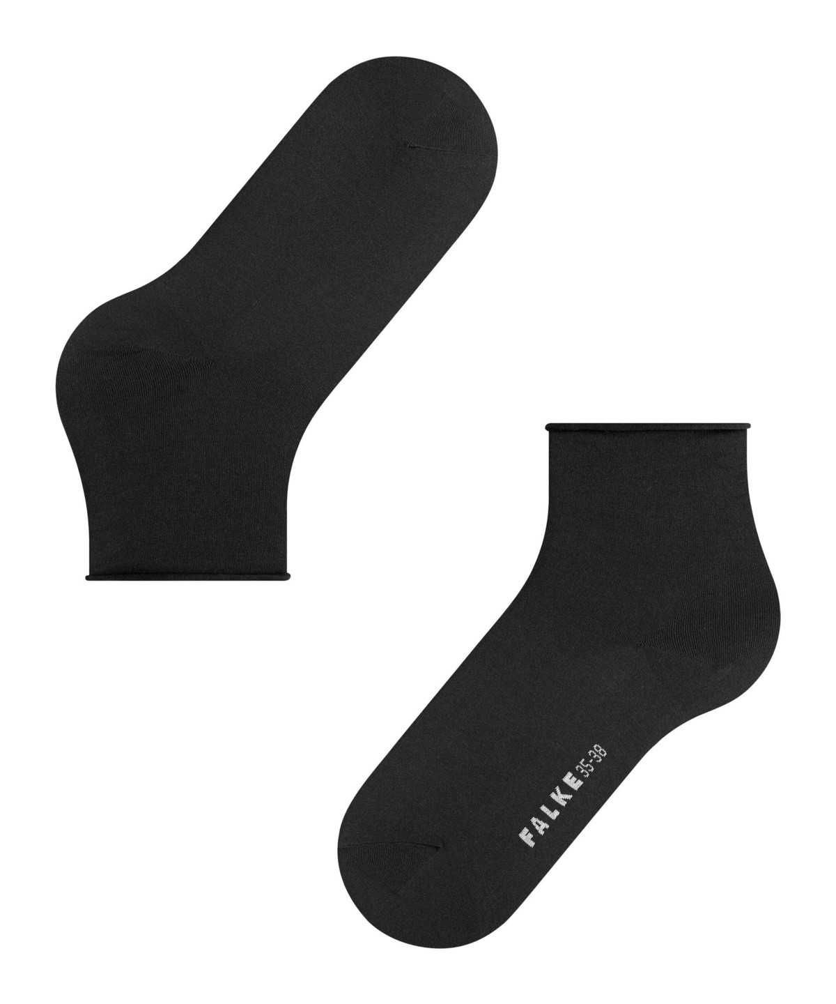 Skarpetki Falke Cotton Touch Short sock Damskie Czarne | BYRKVS-069