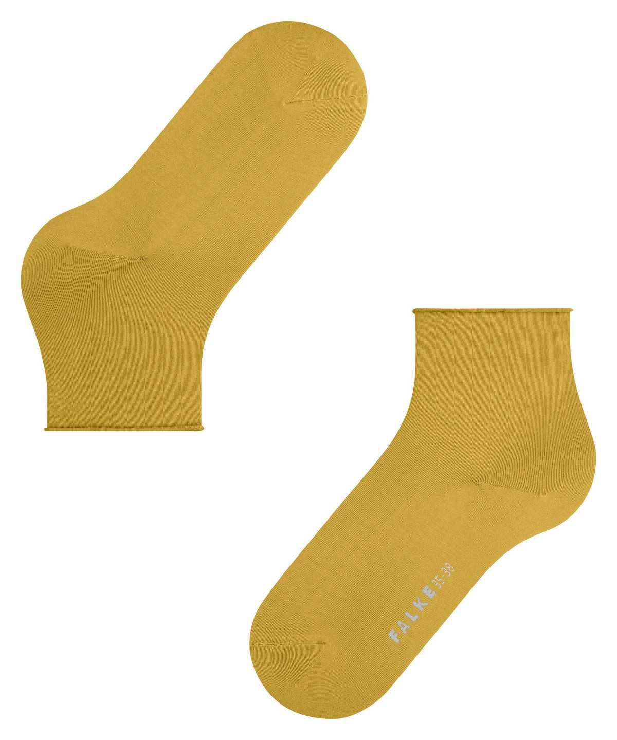 Skarpetki Falke Cotton Touch Short sock Damskie Żółte | NCMBYG-608