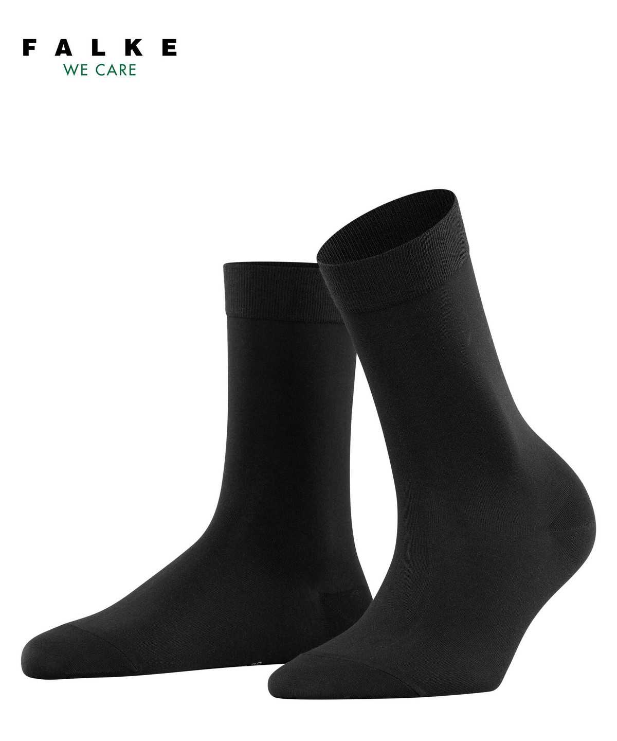 Skarpetki Falke Cotton Touch Socks Damskie Czarne | ZBRKHY-872