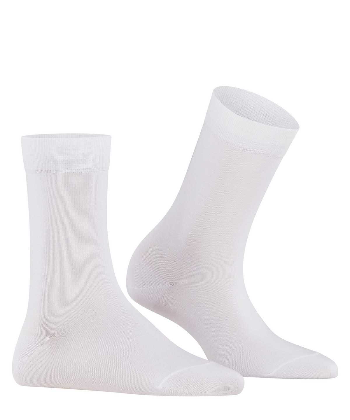 Skarpetki Falke Cotton Touch Socks Damskie Białe | YVNJPH-965