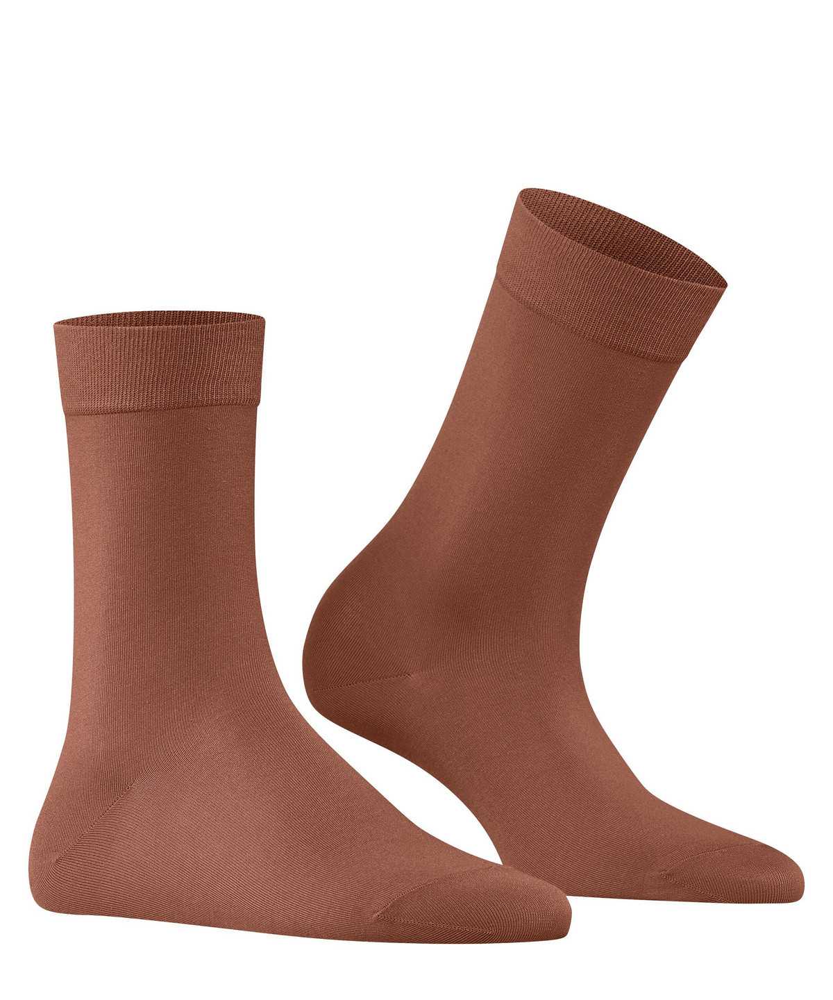 Skarpetki Falke Cotton Touch Socks Damskie Brązowe | NSBROF-139